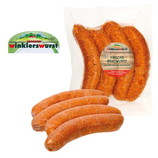 [00118] Bratwurst Siebenbürger stijl met paprika en knoflook, diepgevroren