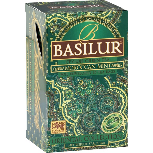 [58257] Basilur Marokkaanse Munt" Groene Ceylon Thee met Pepermunt, geparfumeerd - Marokkaanse Munt