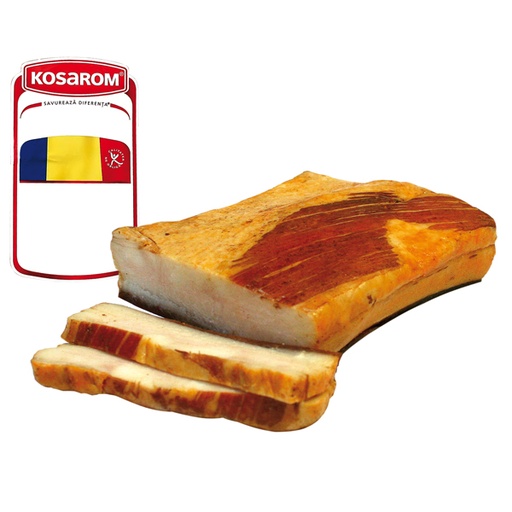 [24942] "Slanina fiarta si afumata cu boia" - Свиной бекон со сладким перцем, вареный и копченый, по-румынски