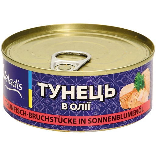 [31334] Tonijnstukjes in zonnebloemolie.