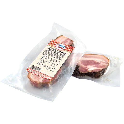 [24408] Varkensbuik met grove peper, gezouten, gekookt en gerookt