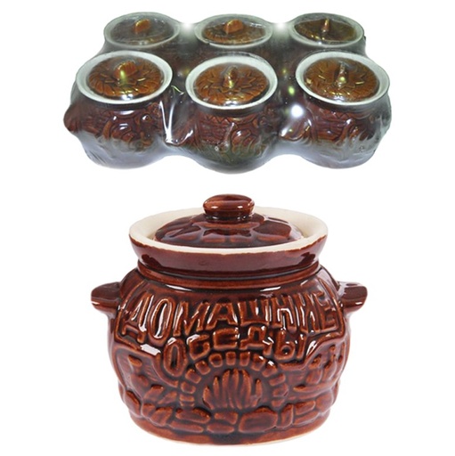 [0001024958] Keramieken pot, 650 ml, 6-pack, verschillende motieven