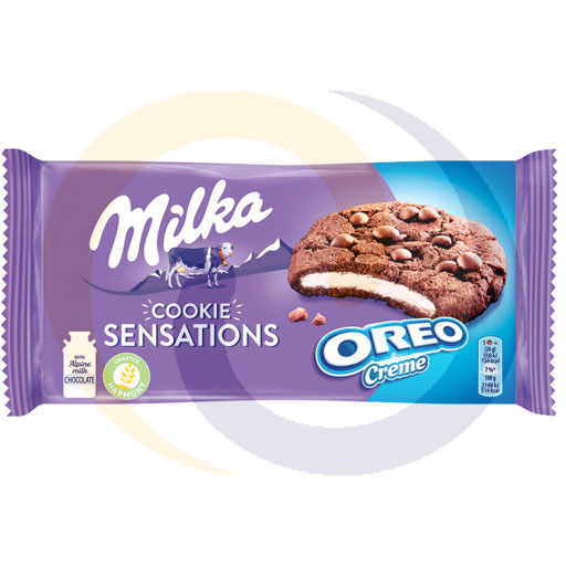 [74061000DAN] Milka Cookie Sensations Chocoladekoekjes met Chocoladechips en Vanille Smaakvulling 156 g