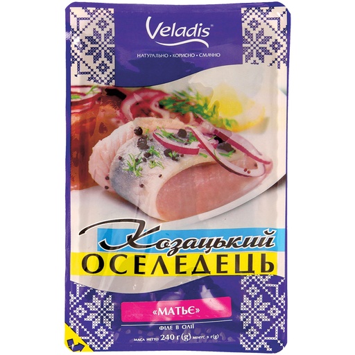 [08451] Острое филе сельди по-казацки в подсолнечном масле