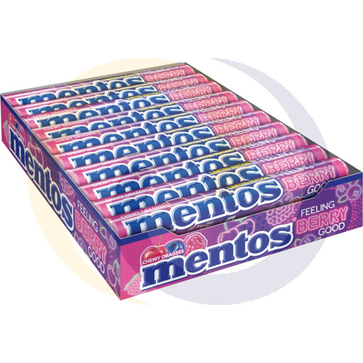 [11235100VAN] Mentos Feeling Berry Good druppels 37,5g/40s/8disVan Melle