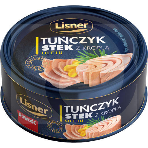 [90880000LIS] Tonijnsteak met een druppel olie 120g/24st Lisner
