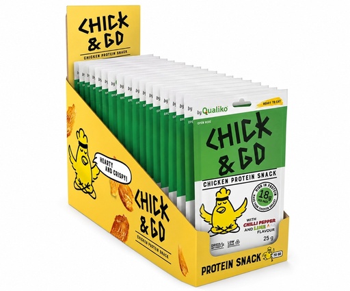 [24241] CHICK & GO Слайсы из куриного филе со вкусом чили и лайма.