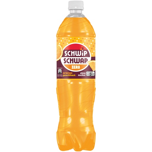 Schwip Schwap Orange Zero - Koffeinhoudende verfrissende drank zonder suiker met zoetstof(fen)