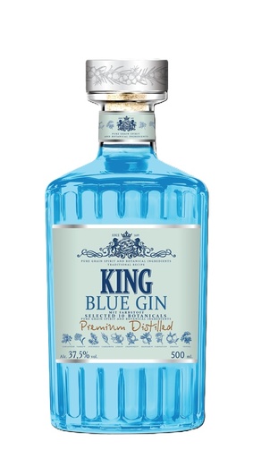 Gin "King Gin blauw" 37,5% vol.