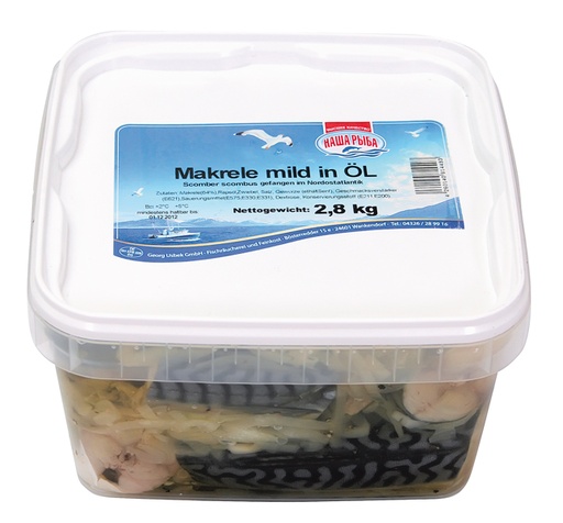 [5555] Makreel in olie lichtgezouten