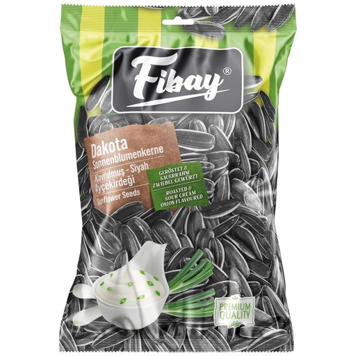 [56540] FIBAY Geroosterde zonnebloempitten in de schil met sour cream & onion smaak