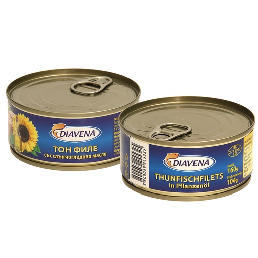 [31948] Tonijnfilets, in plantaardige olie.