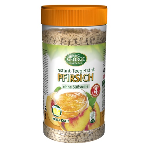 Instant-thee drank met perzik smaak