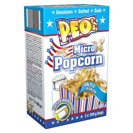 Magnetronpopcorn, gezouten