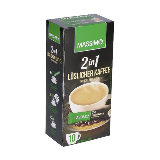 Oplosbare koffie met koffiemelk "2 in 1"