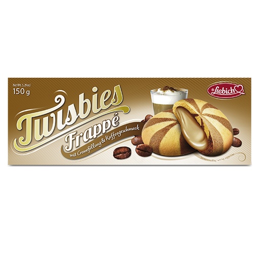 Koekjes "Twisbies Frappe" met roomvulling en koffiesmaak
