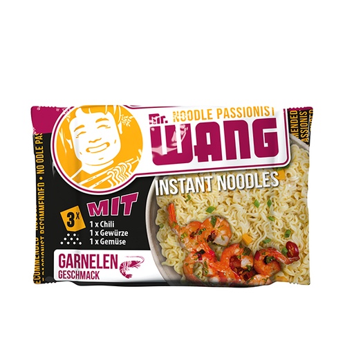 Instant noedels met garnalensmaak