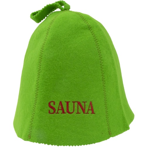 Filzkap voor sauna, kleur: groen