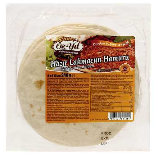 [02561] "Hazir Lahmacun Hamuru" Лепешки из пшеничной муки для выпечки.