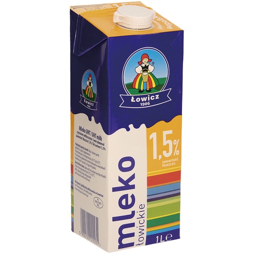Молоко 1,5% жира, ультравысокая температура