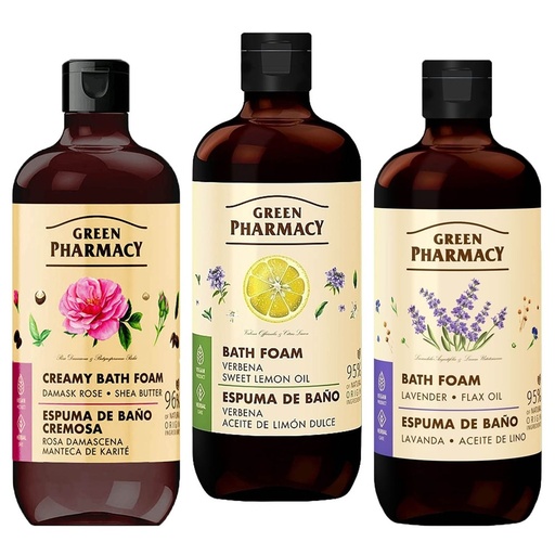 Badeschuim “Green Pharmacy” 500 ml, verschillende varianten