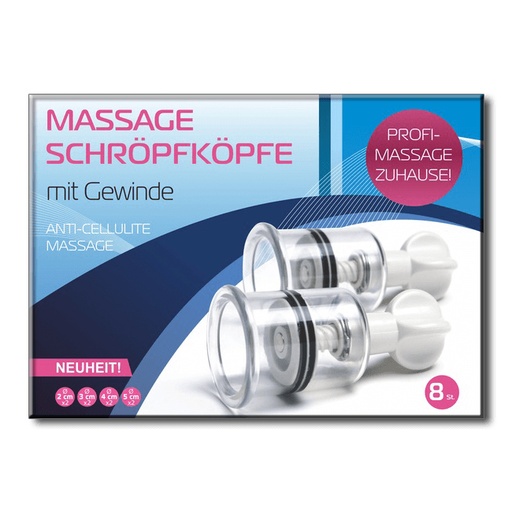 Massageschroefkoppen met schroefdraad SET 8 stuks