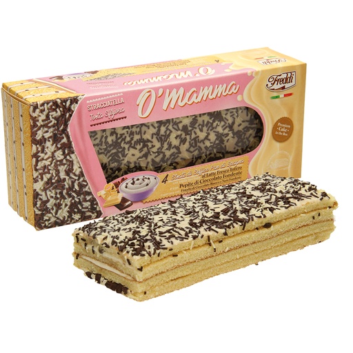 [76998] Бисквитный торт "O'Mamma - Stracciatella" с кремовой начинко