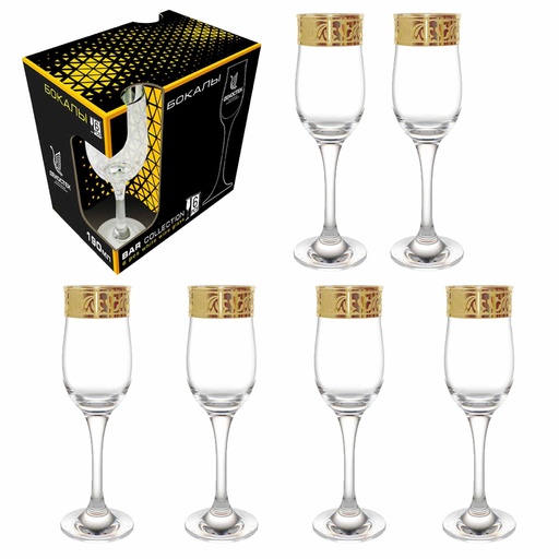 DEKOSTEK Wijnglazen SET 6-delig "200" 190 ml, verschillende soorten