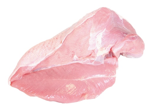 Kalkoenfilet met huid, zonder bot, vers