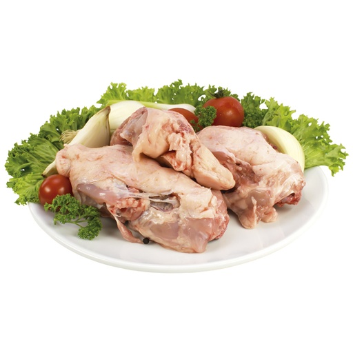 Порезанная курица задняя тушка, свежие