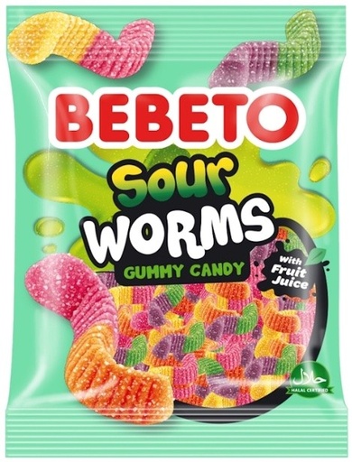 Фруктовые жевательные конфеты "Sour Worms"