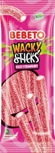 Fruitgummi "Wacky Stick Fizzende Aardbei"