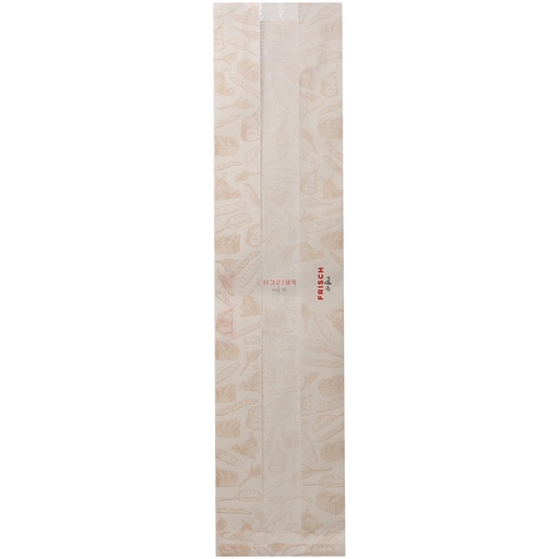 [98612] Baguettezak 140 x 60 x 580 mm, wit, met doorzichtige strepen