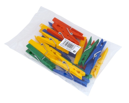 Wasknijpers, 20 stuks verpakking