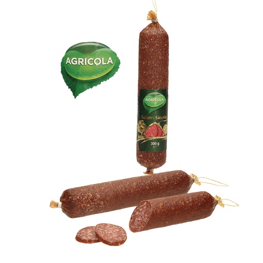 [23148] Agricola - Salam de Sinaia - Gerookte en luchtgedroogde rauwe worst van varkens- en rundvlees, middelgrof