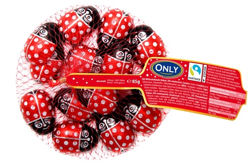 Lieveheersbeestje melkchocolade met melkcrèmevulling 30%