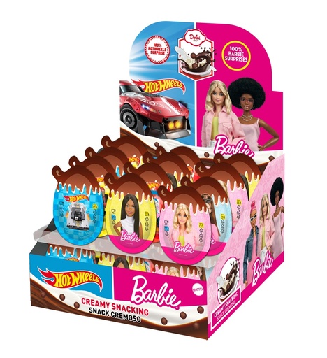 Lepel-ei met verrassing Barbie & Hot Wheels 24x17,5 g