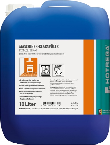 Machinespoelmiddel, concentraat