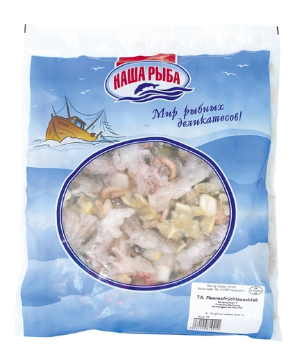 Zeevruchtencocktail (Frutti di Mare) geblancheerd