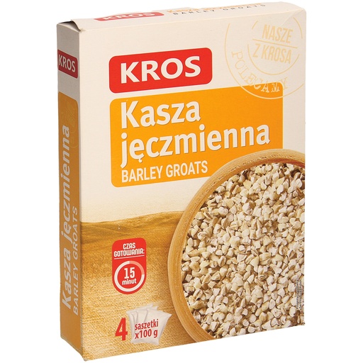 Kros "Kasza jeczmienna" Крупа ячневая в варочных пакетах