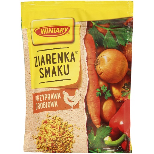 Aromatische bereiding met kippen smaak voor het op smaak brengen van soepen, sauzen, vlees- en groentegerechten, granulaat