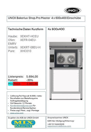 Bakerlux Shop. Pro Master 4 x 600 x 400 ячеек