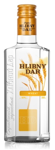 Wodka "Hlibny Dar" Tarwe 40% vol.