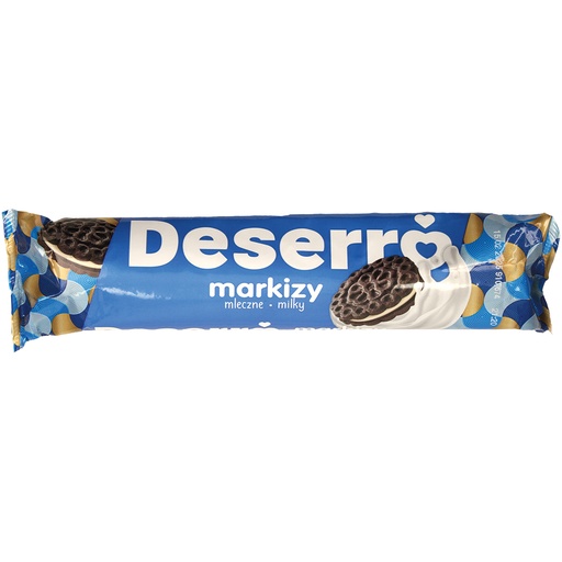 Deserro melkmarkies Kakaohaltige Doppelkekse met melkcrème (22%).