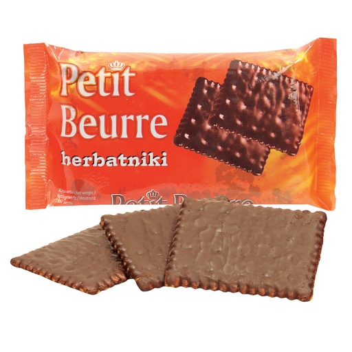 PIATST "Petit Beurre herbatniki" Печенье с какао-глазурью.