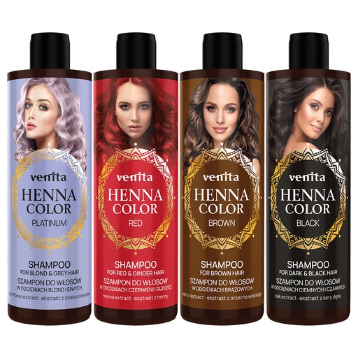 Оттеночный шампунь Henna Color, разные сорта