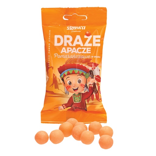 "Skawa Draze pomaranczowe" Драже со вкусом апельсина.