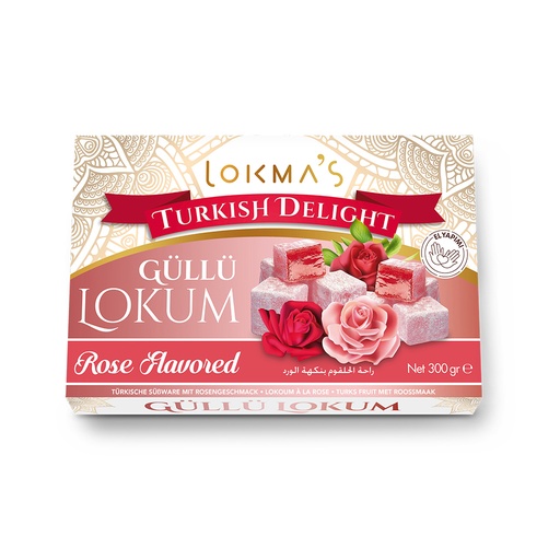 Lokum, met rozenaroma