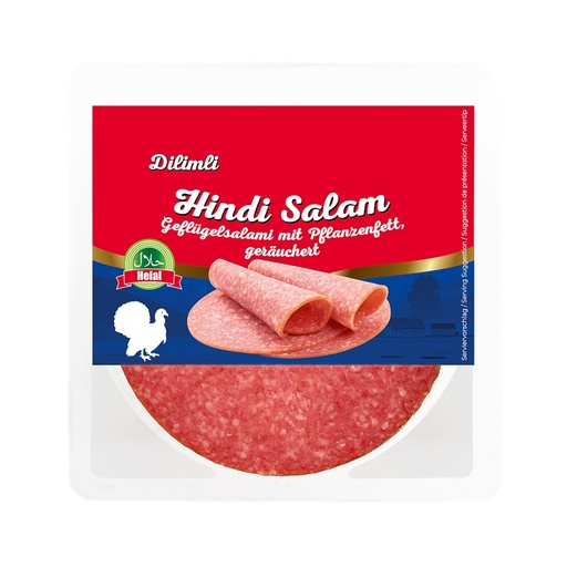 Gerookte gevogelte salami met plantaardige vetten