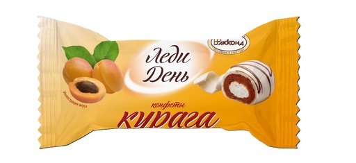 AKKOND Конфеты "Ledi Denj Kuraga" с курагой в белой жировой глазури 24 %